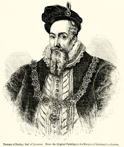 Portrait of Dudley, Earl of Leicester by English School